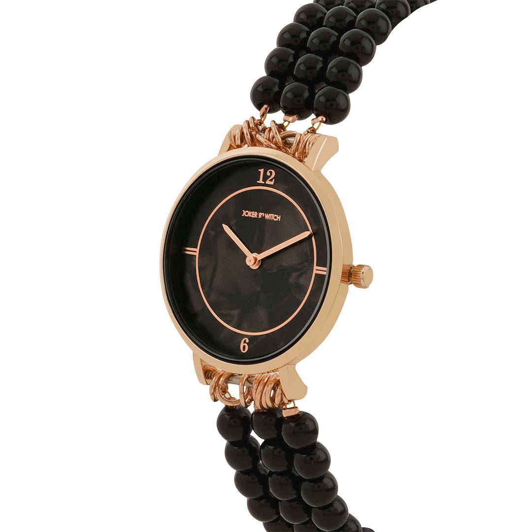 Catherine Black MOP Medium Dial Pearl Strap Women's Watch