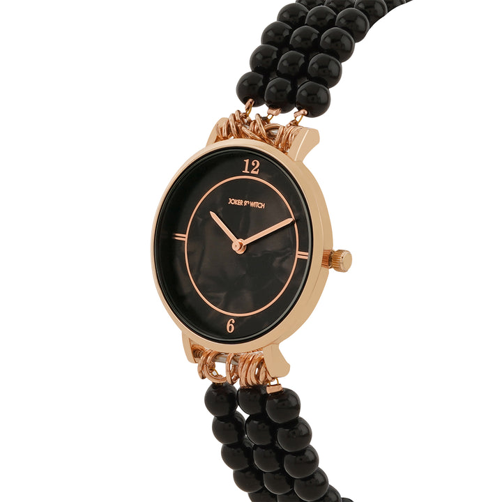 Catherine Black MOP Medium Dial Pearl Strap Women's Watch