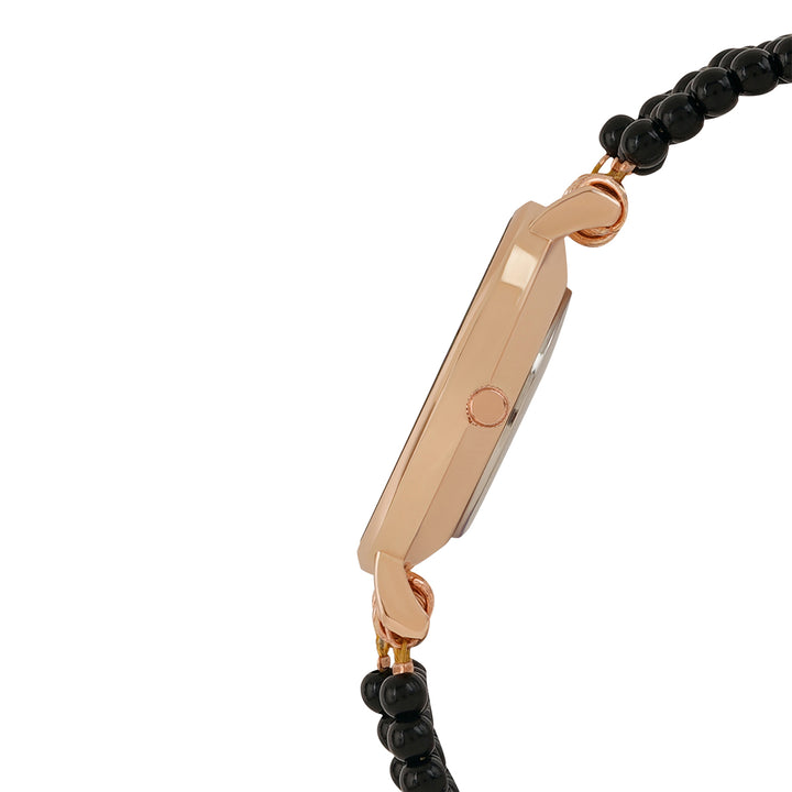 Catherine Black MOP Medium Dial Pearl Strap Women's Watch