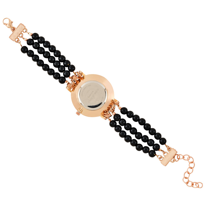 Catherine Black MOP Medium Dial Pearl Strap Women's Watch