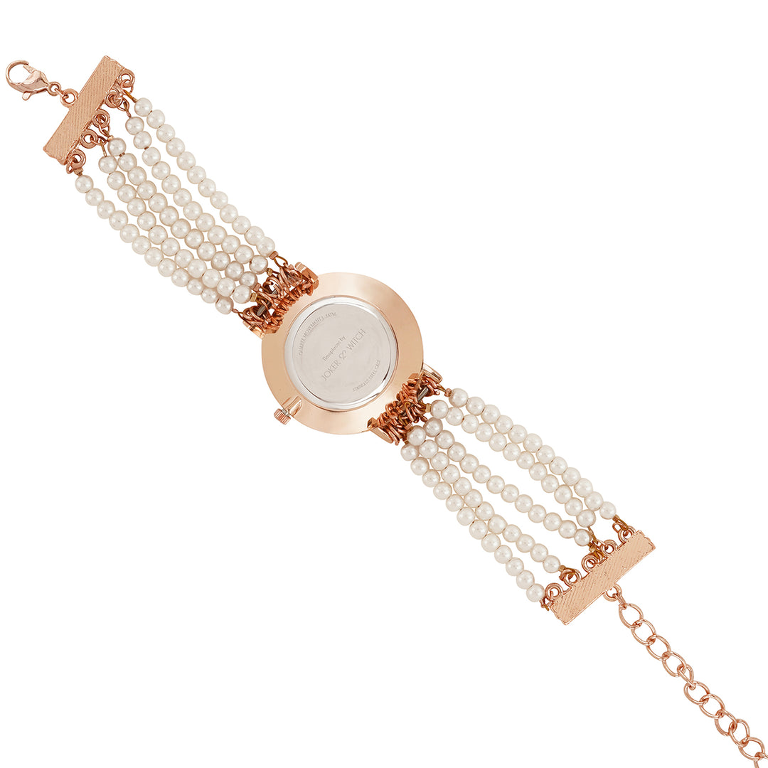 Alessandra White MOP Medium Dial Pearl Strap Women's Watch