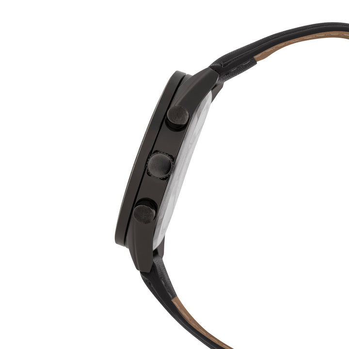 Apex Rose Gold Large Dial Black Silicone Strap Men's Watch