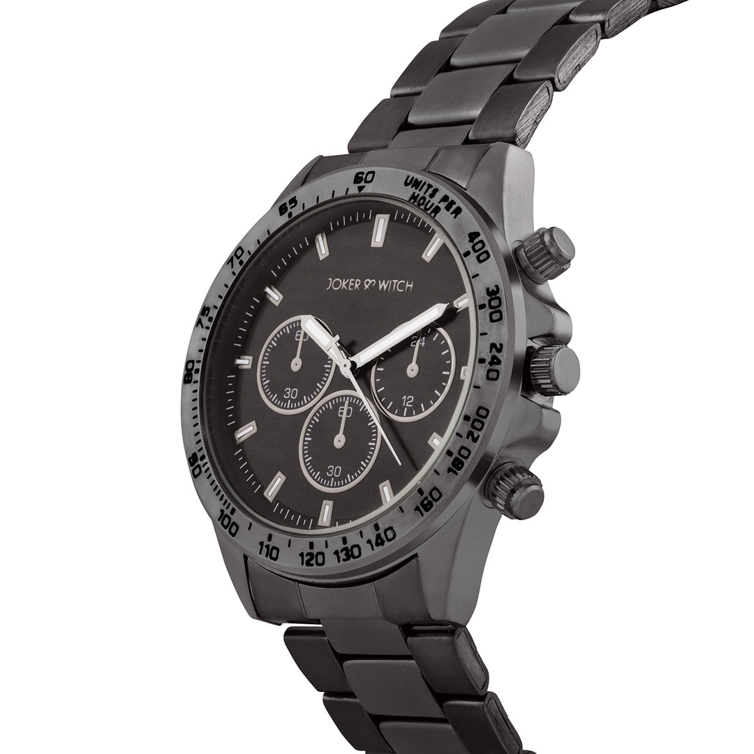 ⭐️wwです Shop online Jackson Black Men's Watch With Silver Detailing And