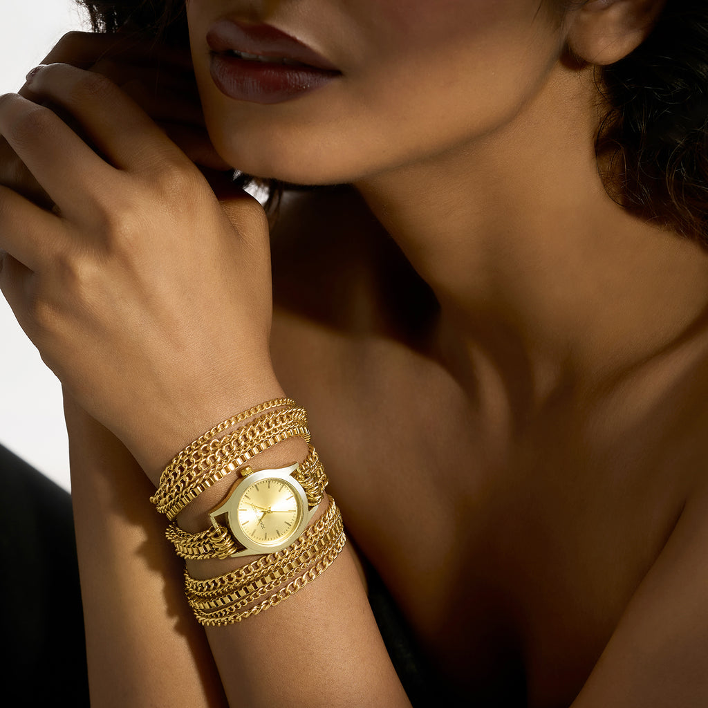 Shop online Gold Chain Party Watch by Joker Witch