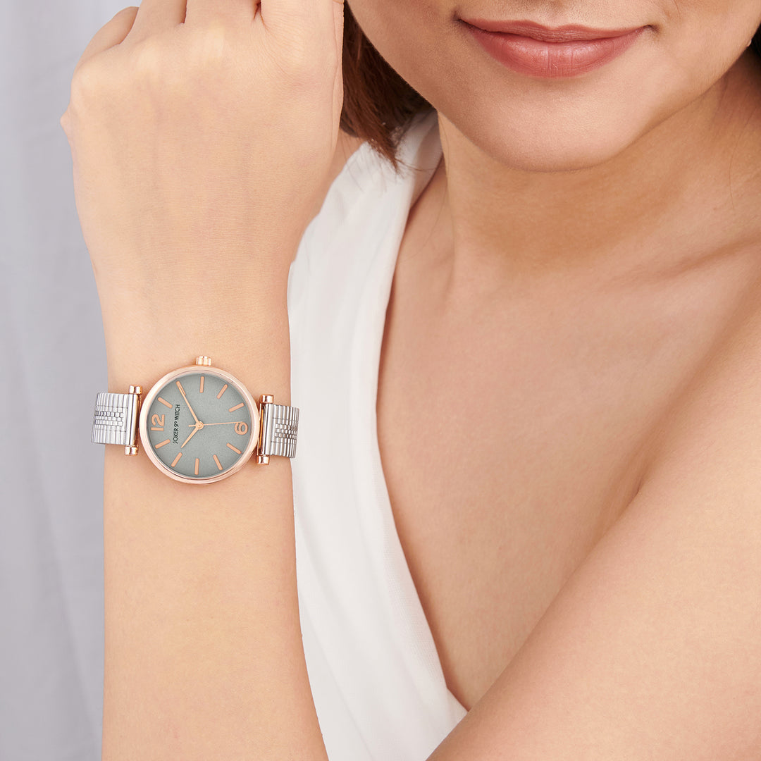 Demi Grey Medium Dial Silver Mesh Strap Women's Watch