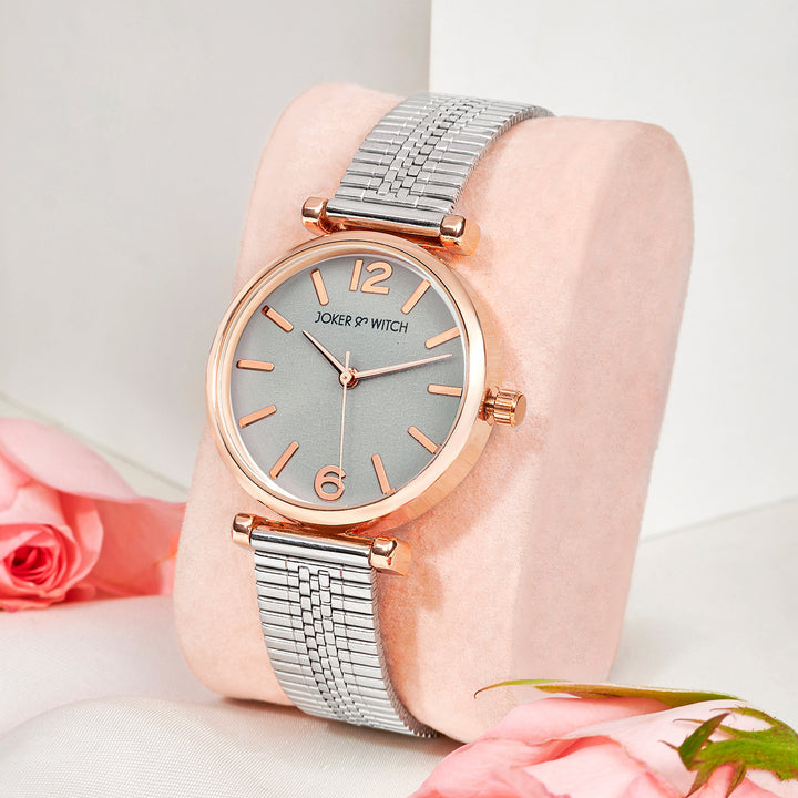 Demi Grey Medium Dial Silver Mesh Strap Women's Watch