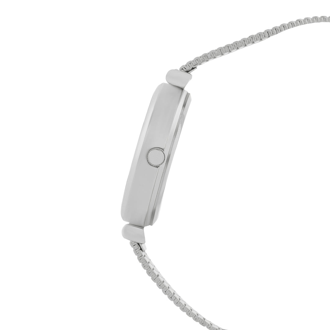 Demi Black Medium Dial Silver Mesh Strap Women's Watch