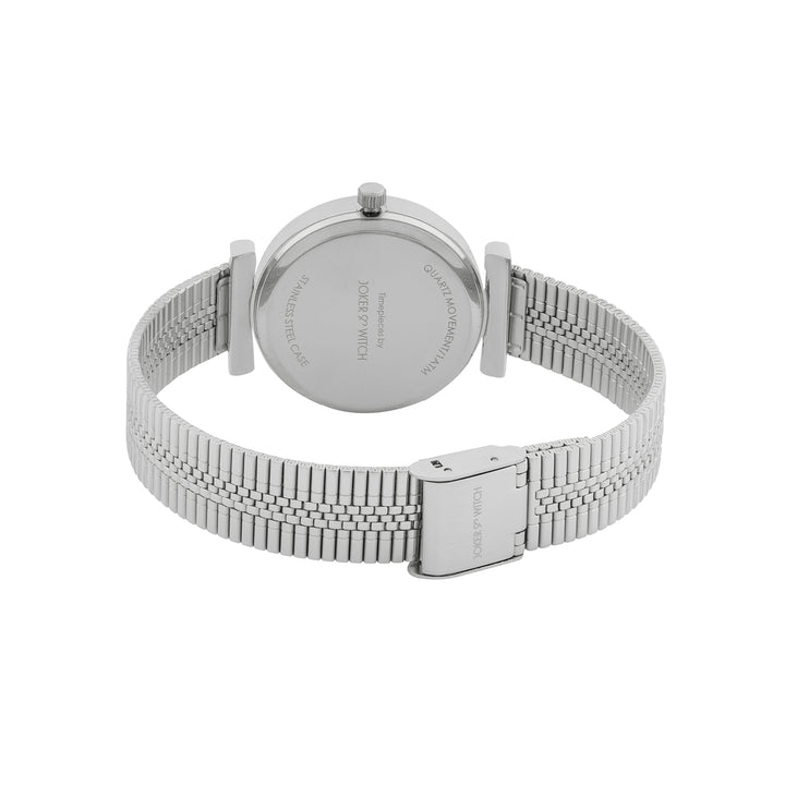 Demi Black Medium Dial Silver Mesh Strap Women's Watch