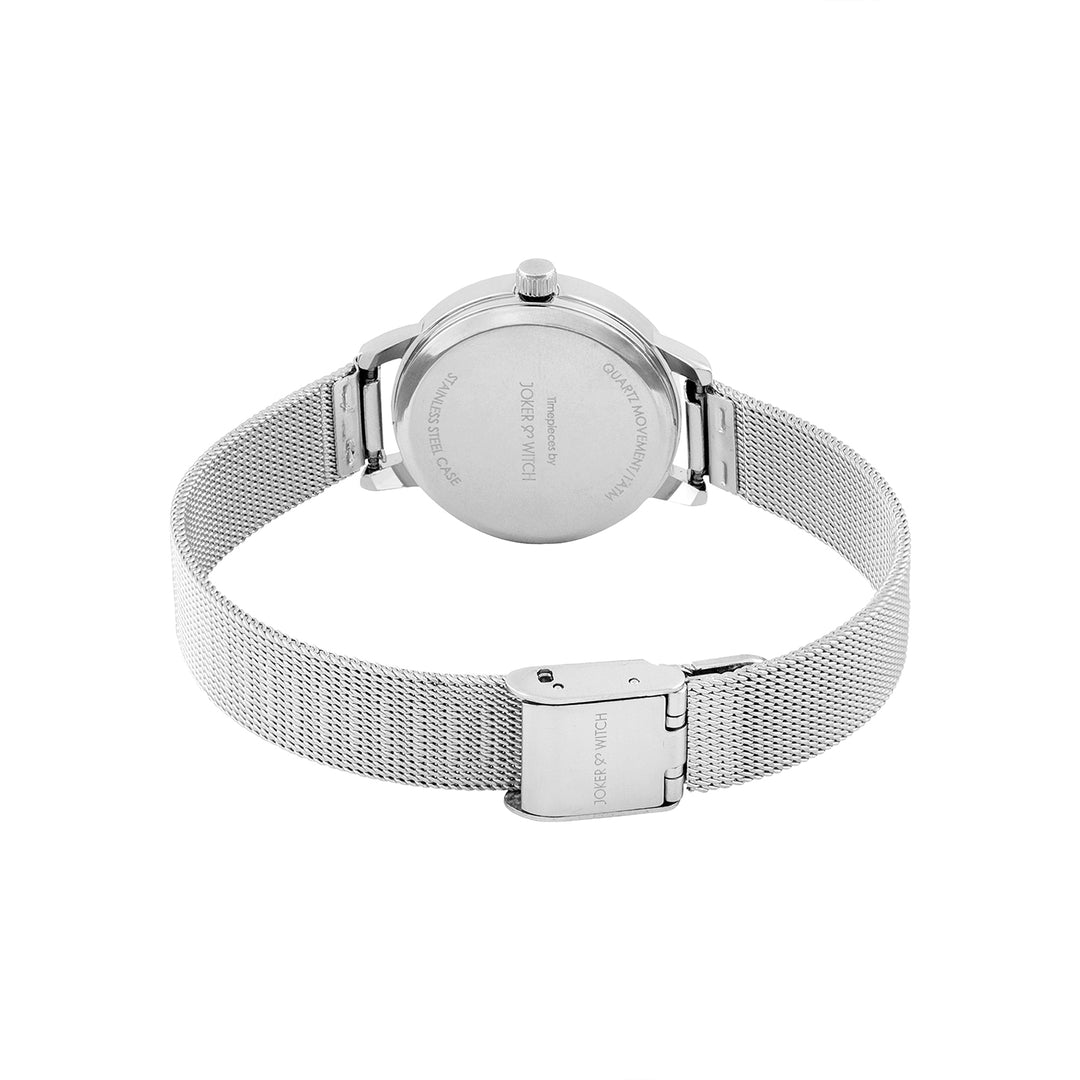 Zenith Blue Grey Small Dial Silver Mesh Strap Women's Watch