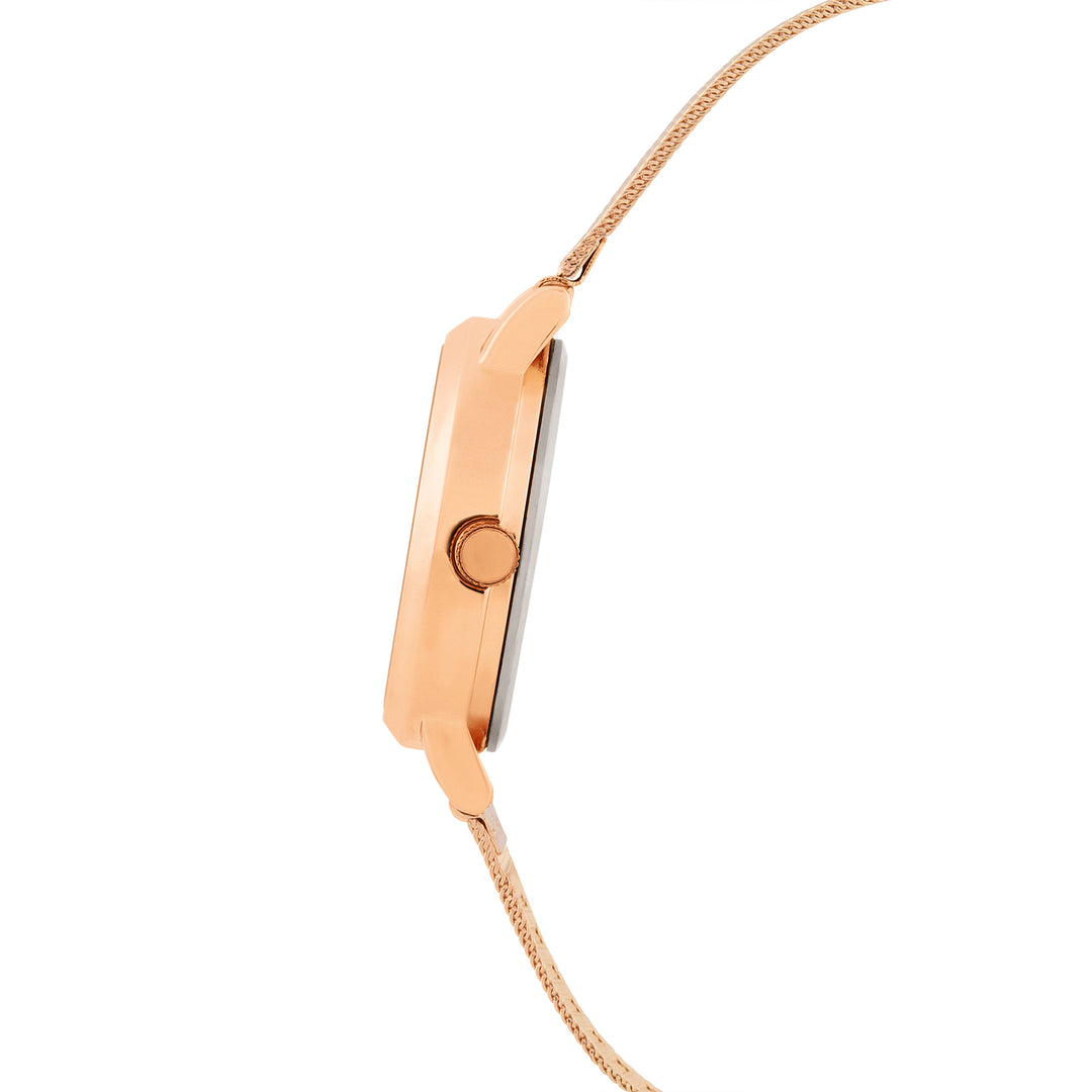 Zenith Pink Small Dial Rose Gold Mesh Strap Women's Watch