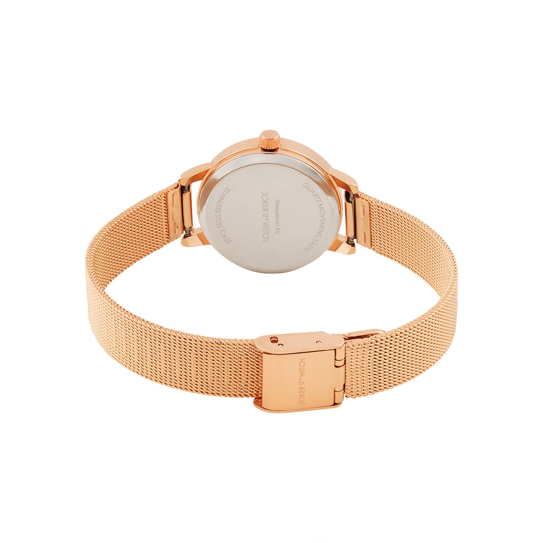 Zenith Pink Small Dial Rose Gold Mesh Strap Women's Watch
