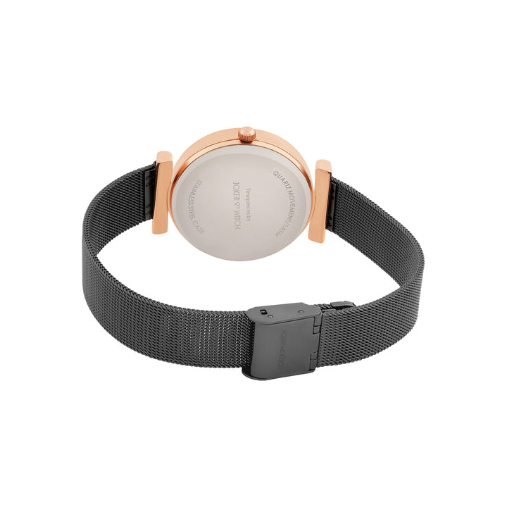 Rosebud Black Medium Dial Mesh Strap Women's Watch