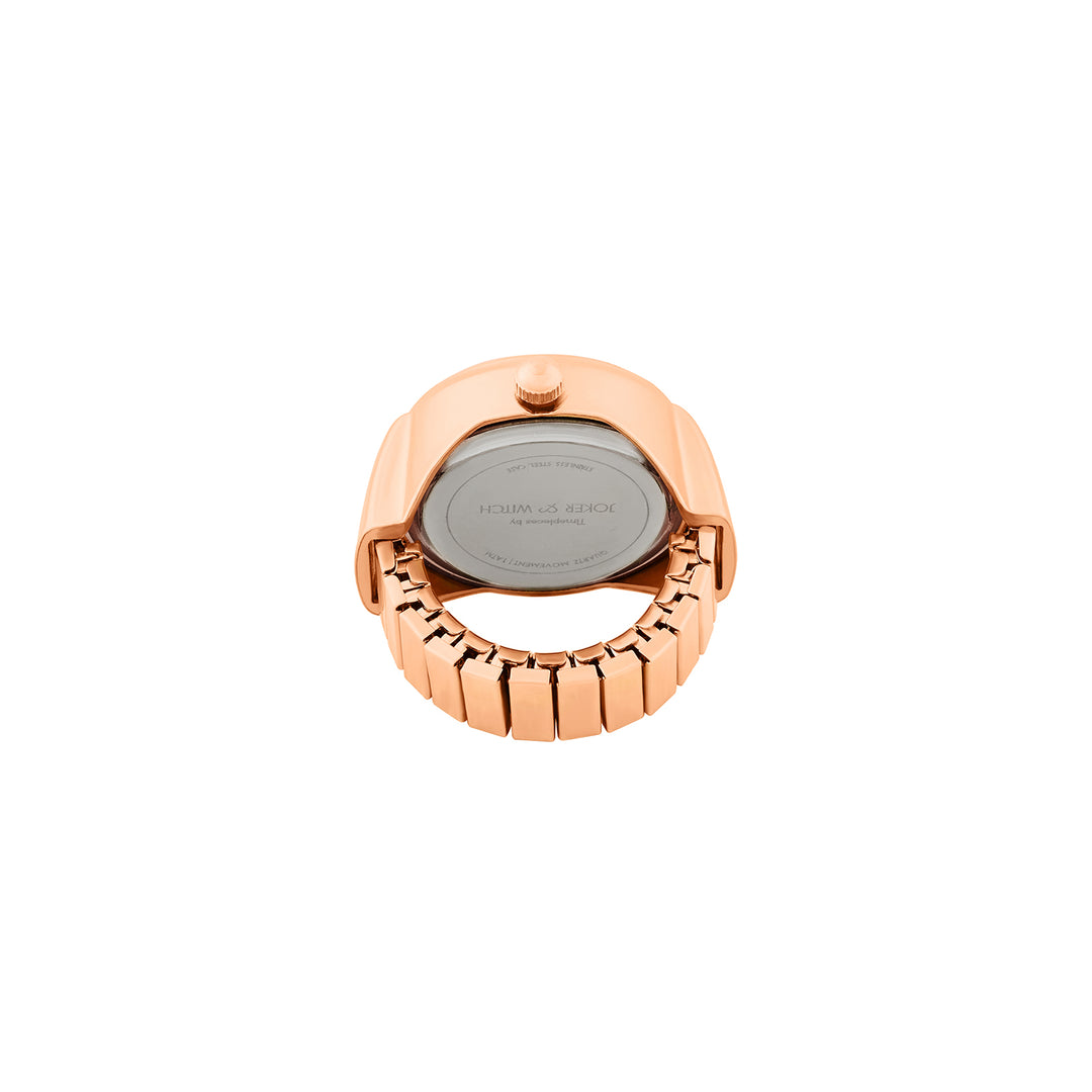 Savanna Zebra Mini Dial Rose Gold Women's Ring Watch