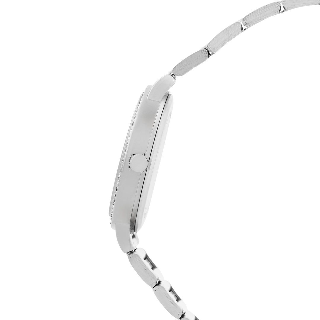 Mirage Pink Medium Dial Silver Linked Chain Strap Women's Watch