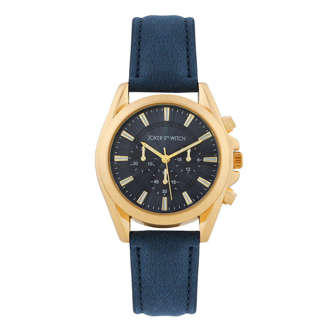 Soleil Blue Medium Dial PU Strap Women's Watch