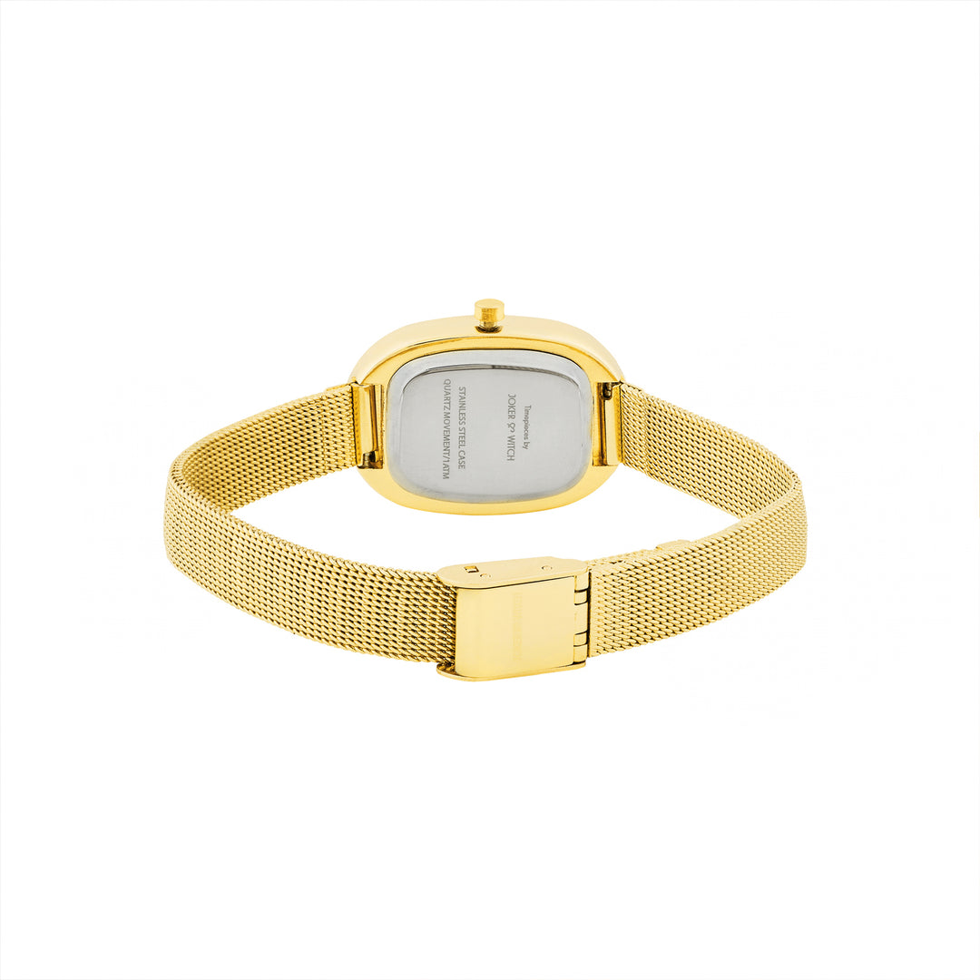 Enola Gold Small Oval Dial Mesh Strap Women's Watch