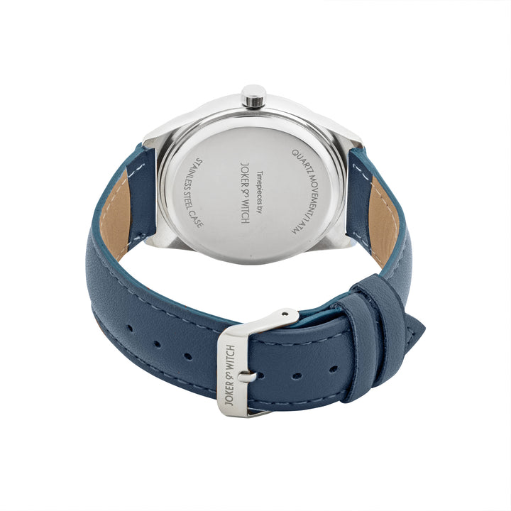 Kodiak White Large Dial Blue PU Strap Men's Watch