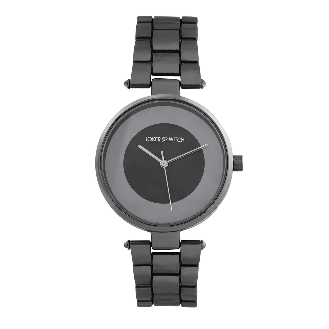 Liora Black Medium Dial Linked Chain Strap Women's Watch