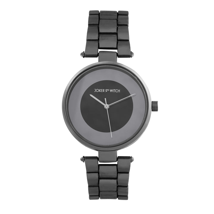 Liora Black Medium Dial Linked Chain Strap Women's Watch