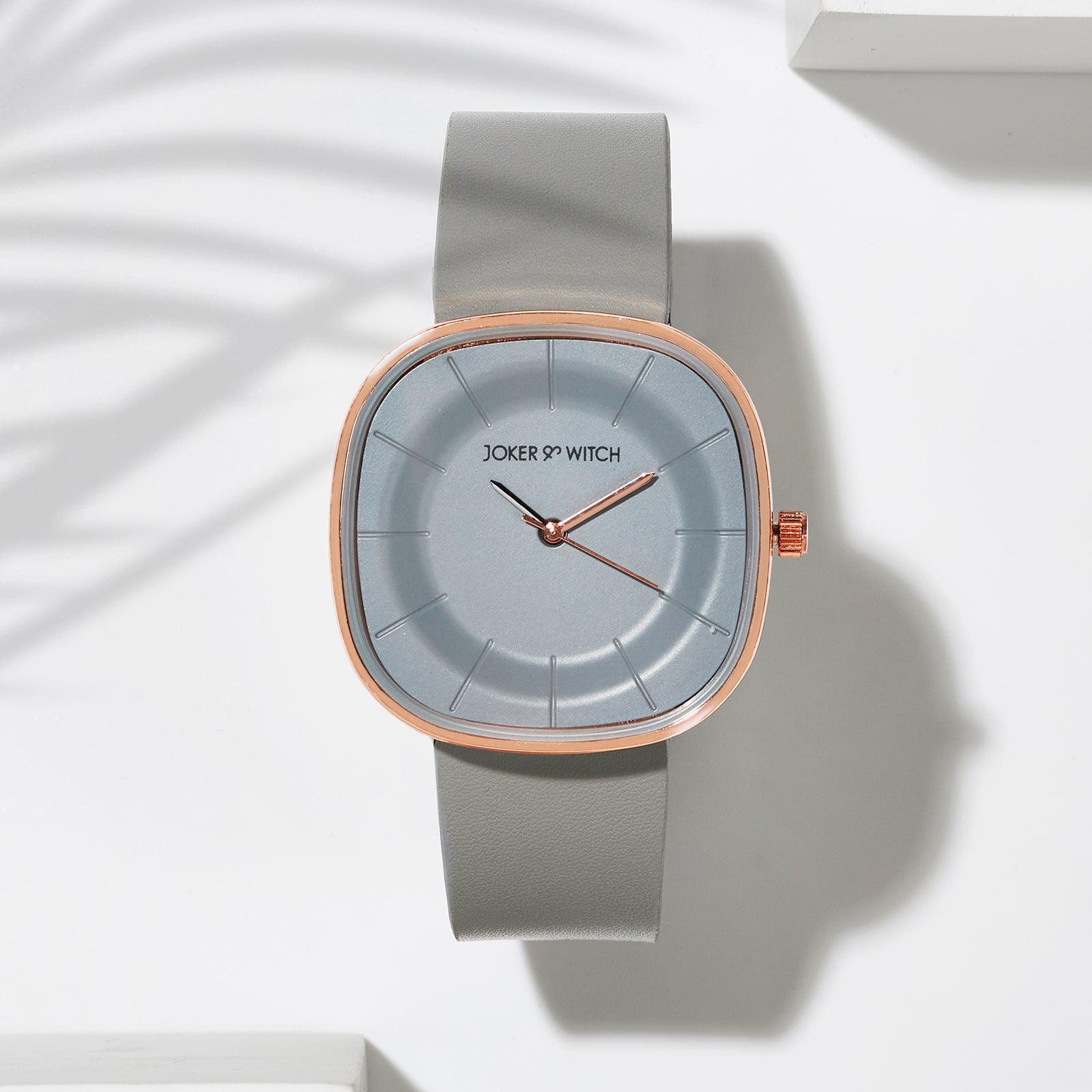 Albin Watch Shop Online Albin Classic Square Dial Watch with A Grey Dial And ...