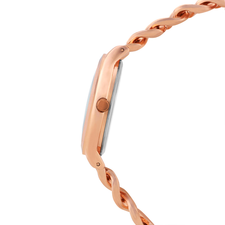 Althea Brown Medium Dial Rose Gold Bracelet Strap Women's Watch