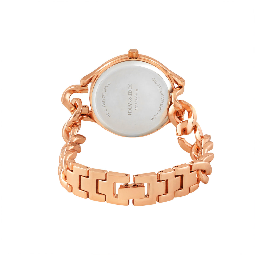 Althea Brown Medium Dial Rose Gold Bracelet Strap Women's Watch