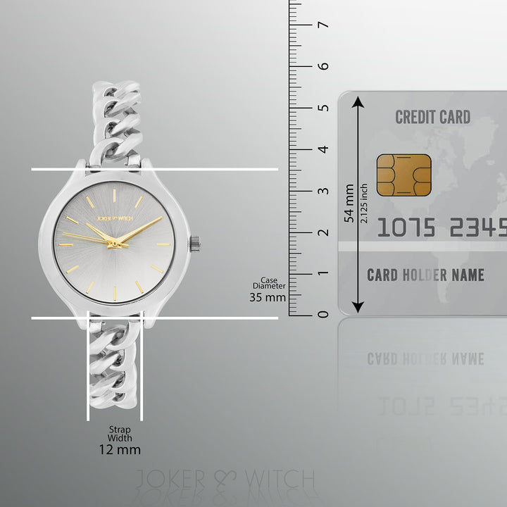 Althea Silver Medium Dial Bracelet Strap Women's Watch