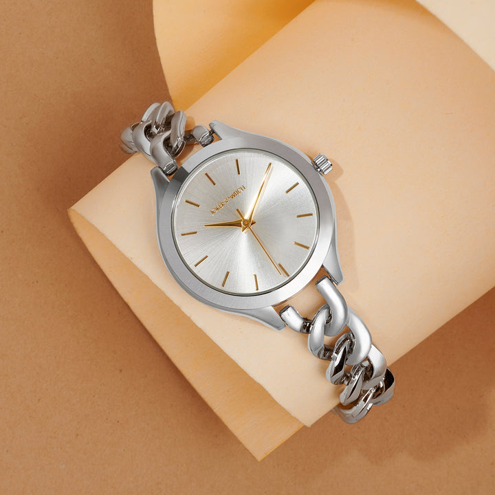 Althea Silver Medium Dial Bracelet Strap Women's Watch