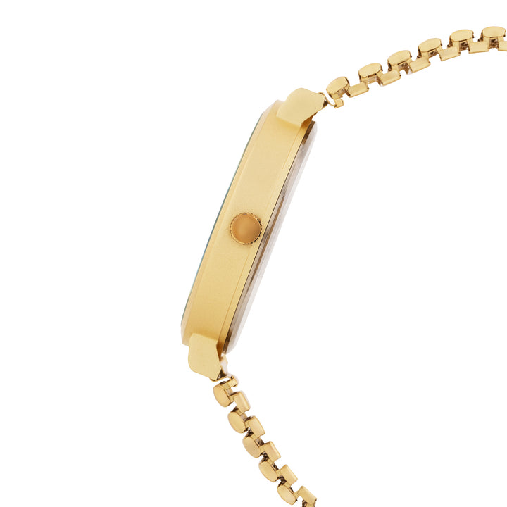 Airo Gold Large Dial Linked Chain Strap Unisex Watch