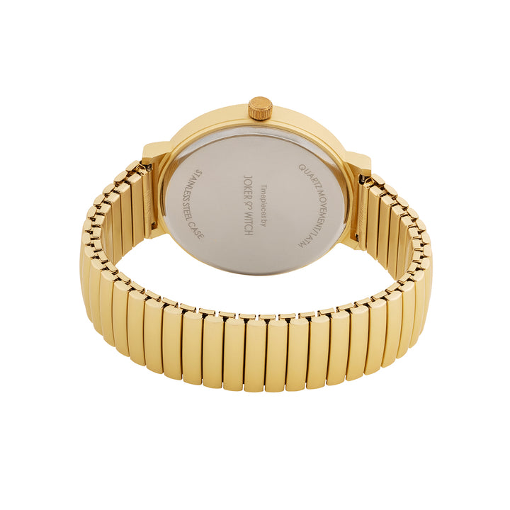 Airo Gold Large Dial Linked Chain Strap Unisex Watch