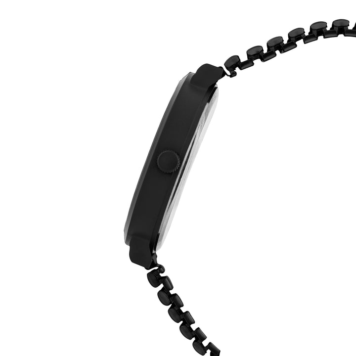 Airo Black Large Dial Linked Chain Strap Unisex Watch