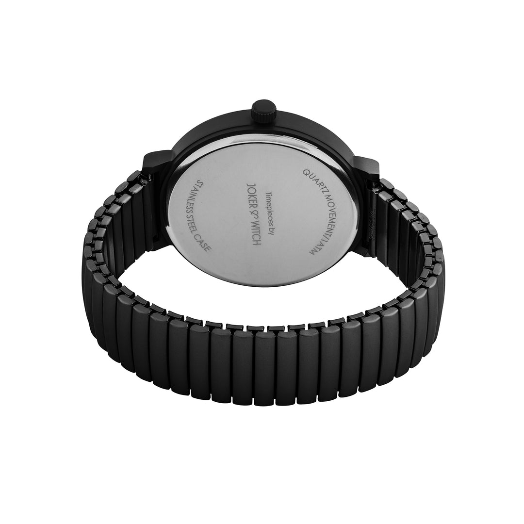 Airo Black Large Dial Linked Chain Strap Unisex Watch