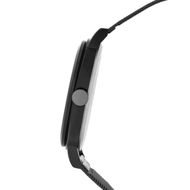 Cadenza Black Large Dial Mesh Strap Men's Watch