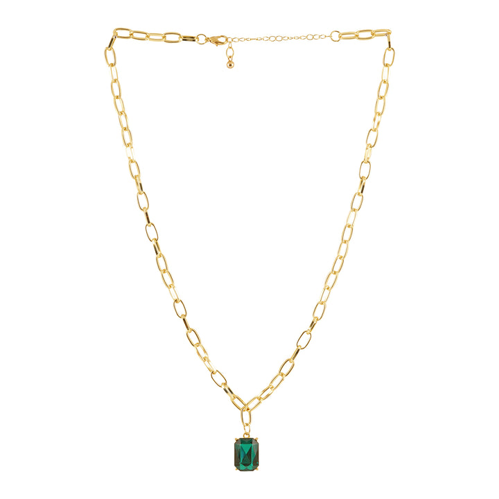 Bewitched Bridget Emerald Green Stone Pendant