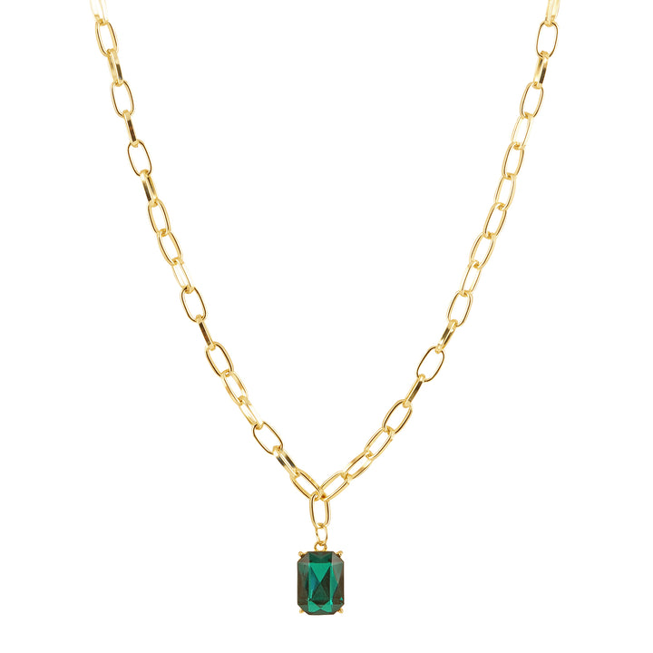 Bewitched Bridget Emerald Green Stone Pendant