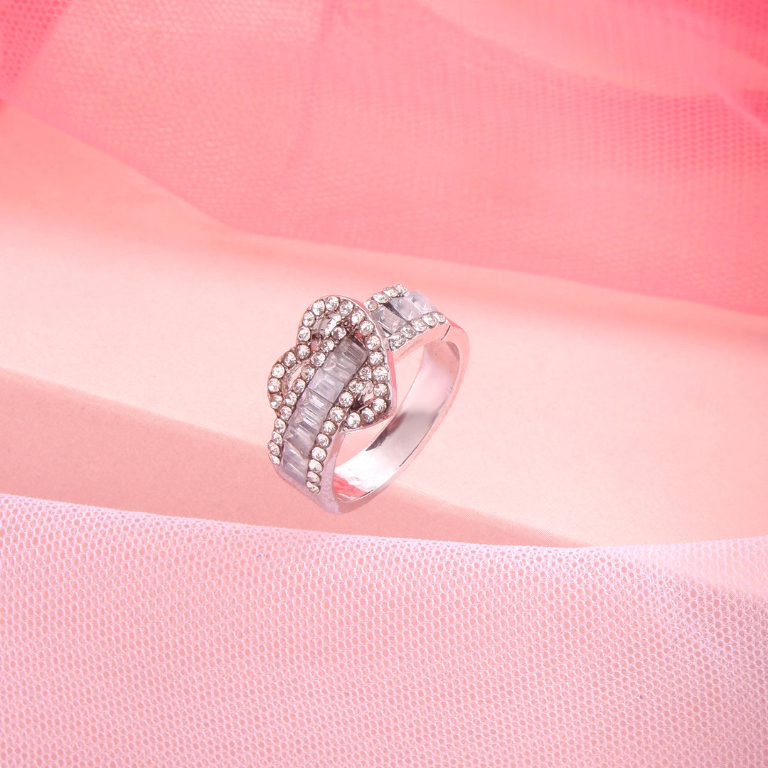 Bewitched Reeni's Rhinestone Lock heart Ring