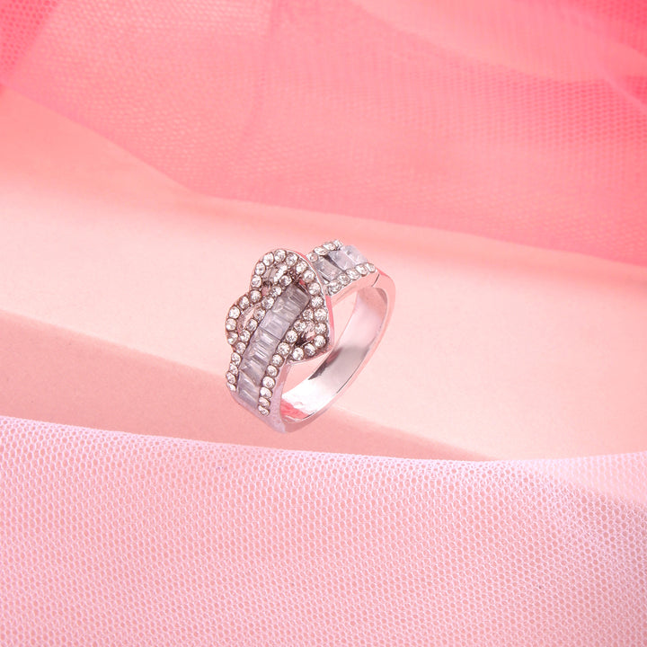 Bewitched Reeni's Rhinestone Lock heart Ring