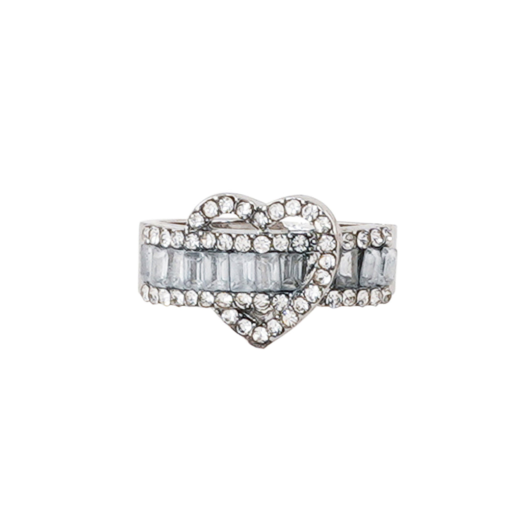 Bewitched Reeni's Rhinestone Lock heart Ring