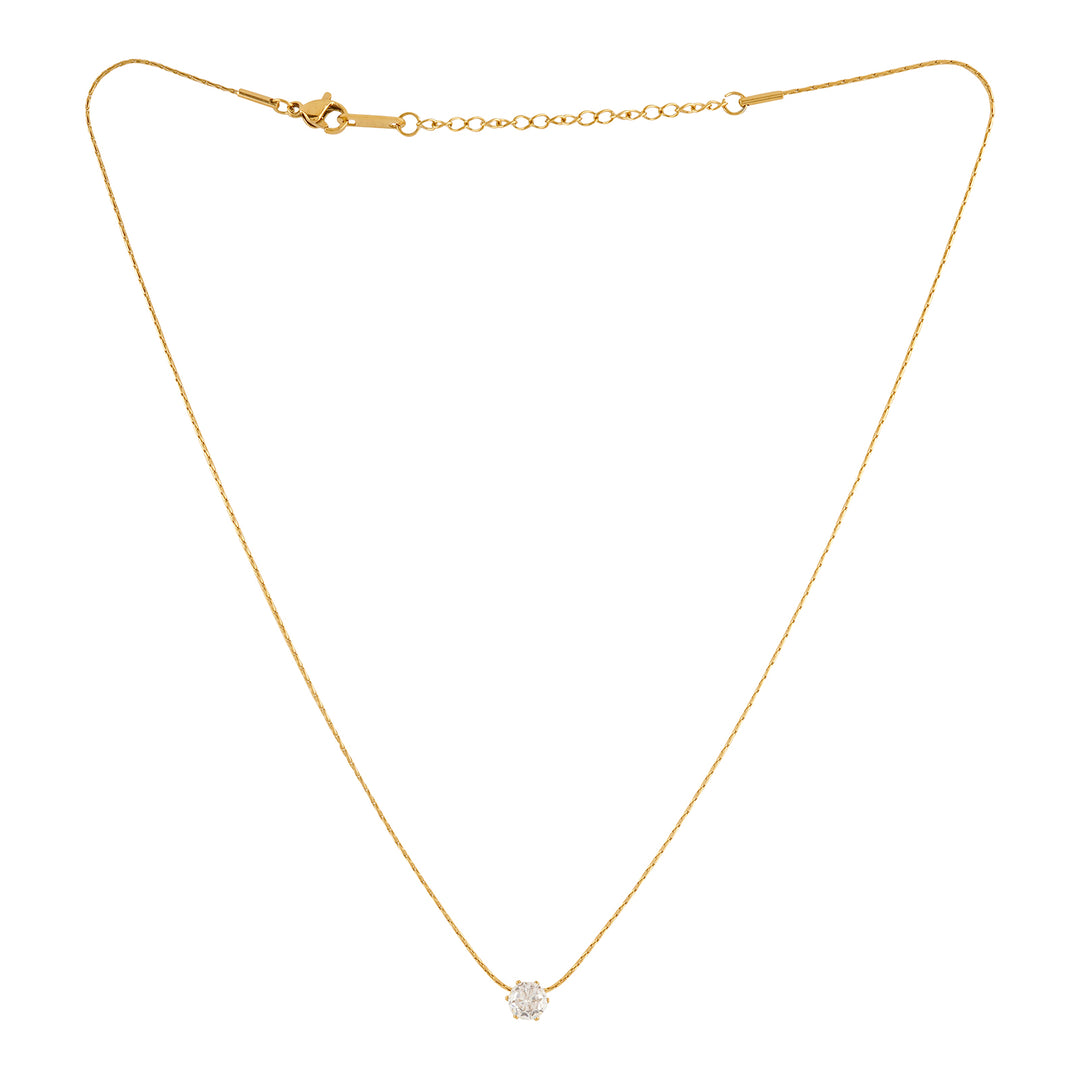 Bewitched Sincasa Dainty Stone Gold Pendant