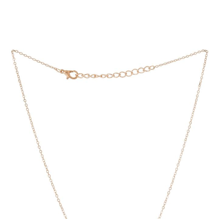 Bewitched Kirata Rosegold Rhinestone Butterfly Pendant Necklace