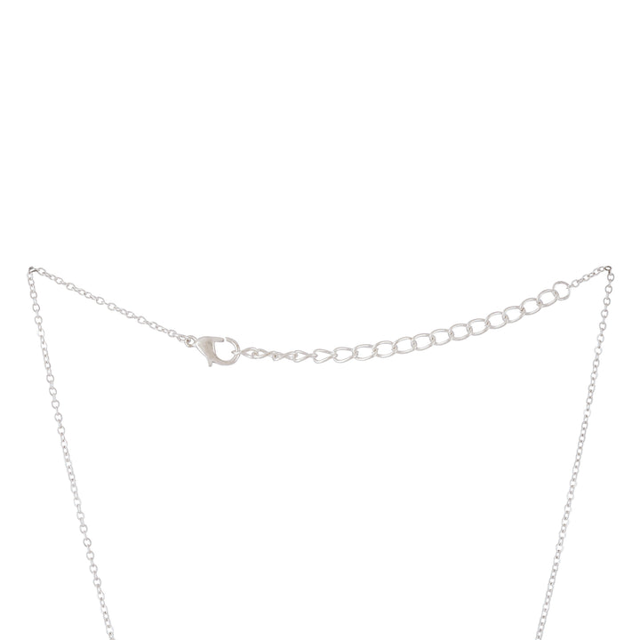 Bewitched Kirata Silver Rhinestone Butterfly Pendant Necklace