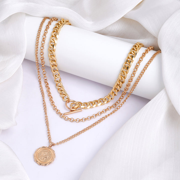 Bewitched Denerys Layered Chunky Pendant Choker Necklace