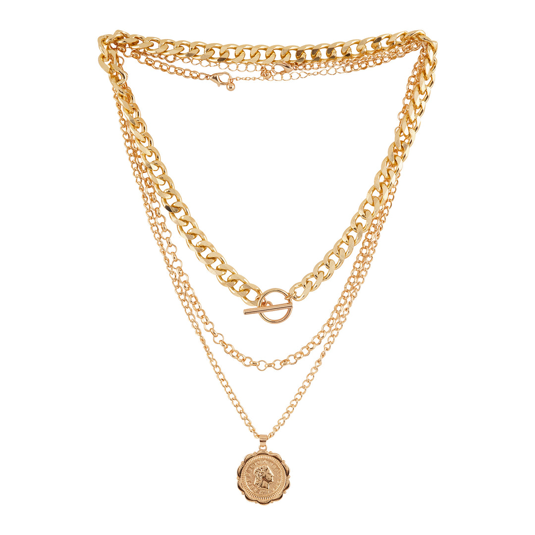Bewitched Denerys Layered Chunky Pendant Choker Necklace