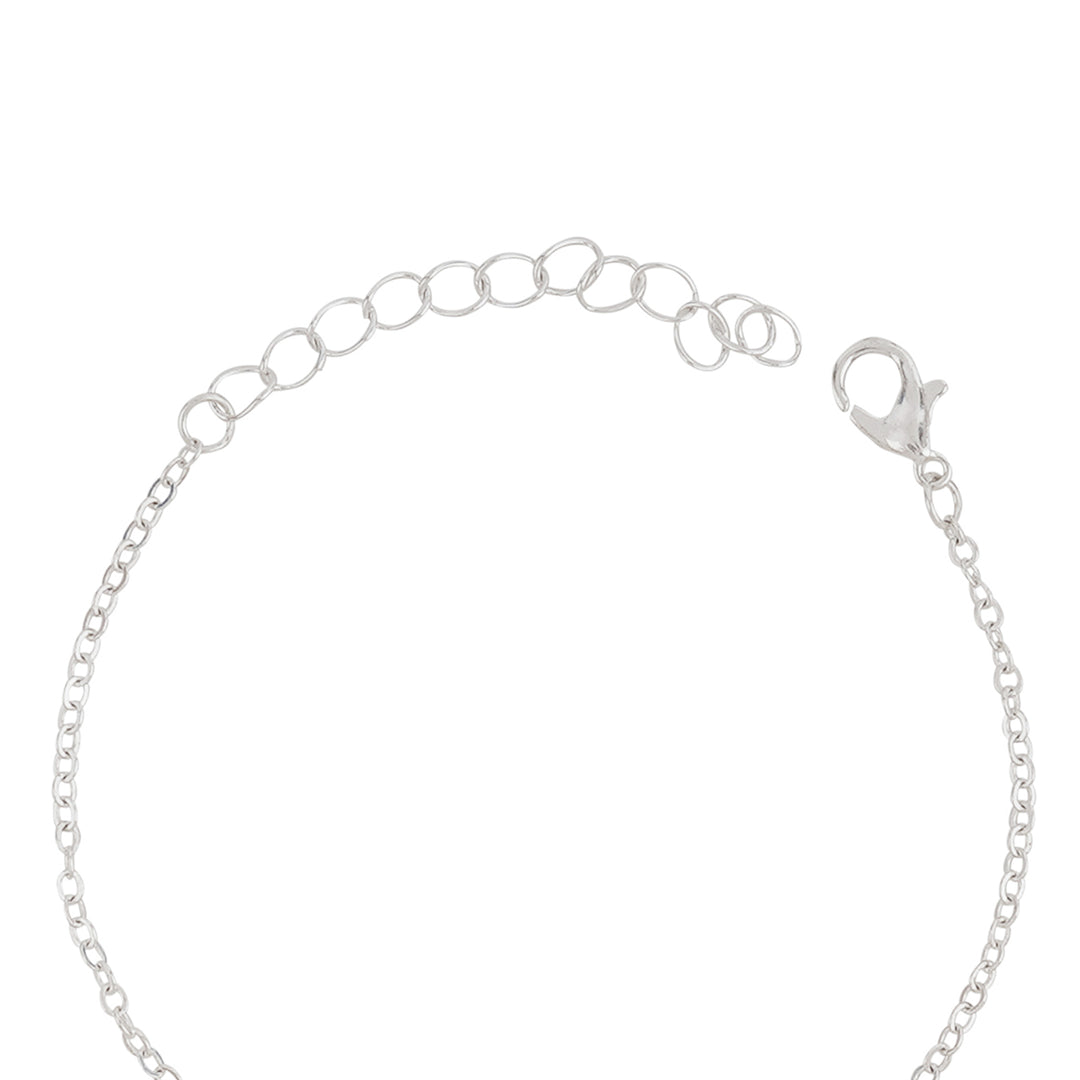 Bewitched Daffney Silver and Peal Bird Charm Bracelet