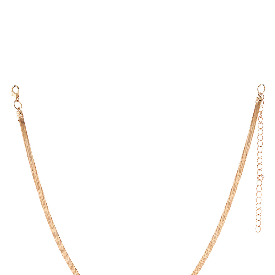 Bewitched Veronica Sleek Gold Chain Butterfly Charm Necklace