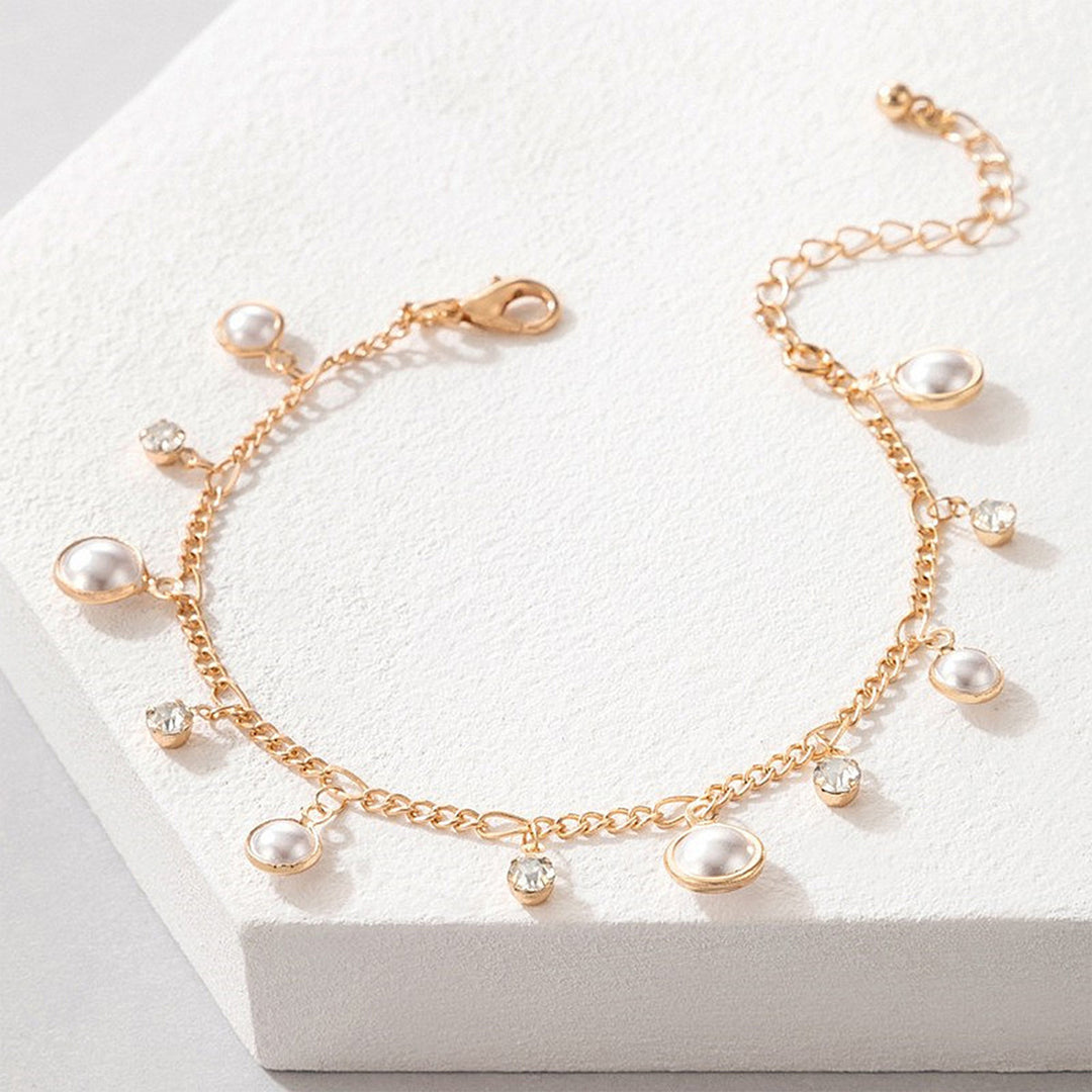 Bewitched Mariam Gold and Pearl Anklet