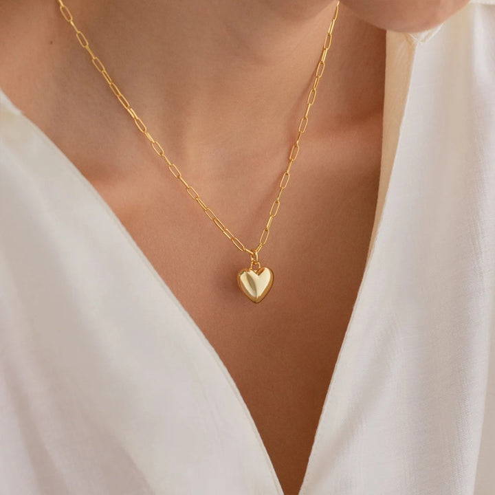 Bewitched Gilmore Dainty Heart Pendant Gold Necklace
