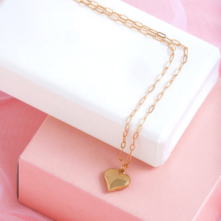 Bewitched Gilmore Dainty Heart Pendant Gold Necklace