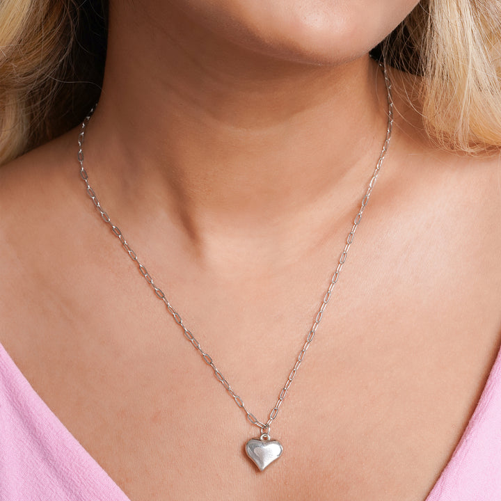 Bewitched Gilmore Dainty Heart Pendant Silver Necklace