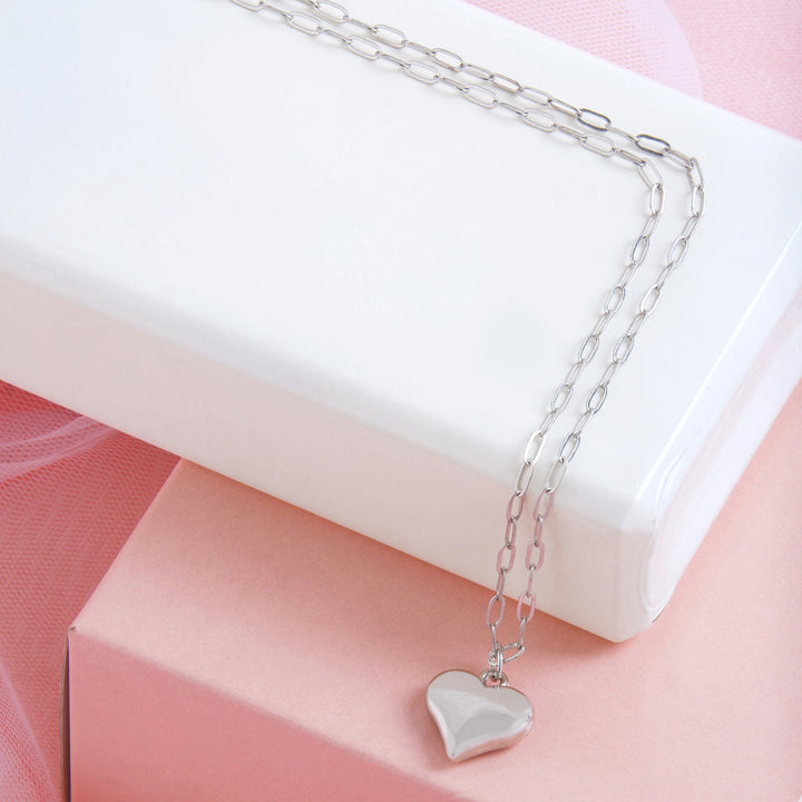 Bewitched Gilmore Dainty Heart Pendant Silver Necklace